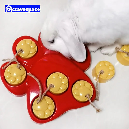 Rabbit Educational Interactive Toys Bunny Food Bowl Bunny Treasure Hunt Footprint Toys Pet Supplies Dog Anti-Choke Slow Food Box