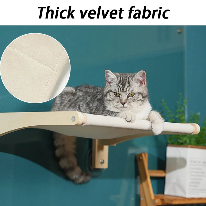 Foldable Wall Cat Hammock Window Bed Suction Cup Cat Hammock Large Space Kitten Nest Climbing Frame Pet Supplies Accessories