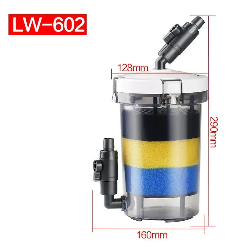 SUNSUN Transparent bucket LW-602 LW-603 EW-602 EW-603 Aquarium Fish Tank Filter Barrel Prefilter Without Pump
